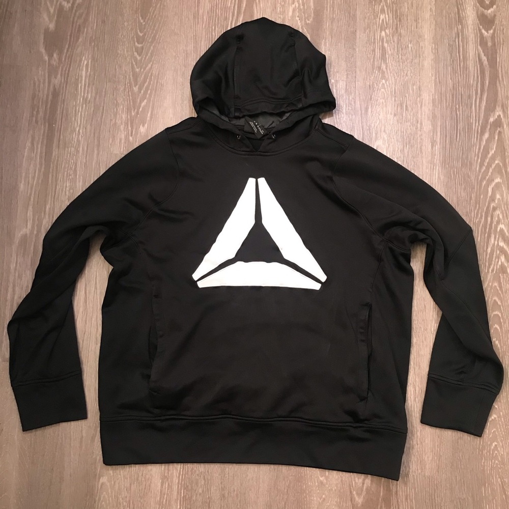 Reebok Big Logo Play Dry Athletic Hoodie Youth XL